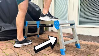 LOYODA Folding Step Stool - Strong, Expandable, & Easy to Store!