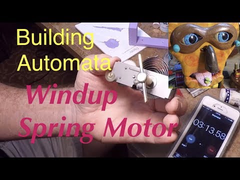 How to Use Wind Up Toy Spring Motors to Drive Automatons