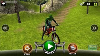 Offroad Superhero BMX Bicycle Stunts Racing / Superhero Bicycle Rider / Android Gameplay Video screenshot 4