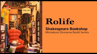 Rolife Shakespeare Bookshop | Miniature Diorama Build Series