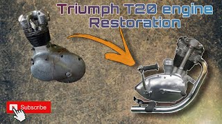 Triumph tiger cub T20 1960 engine restoration