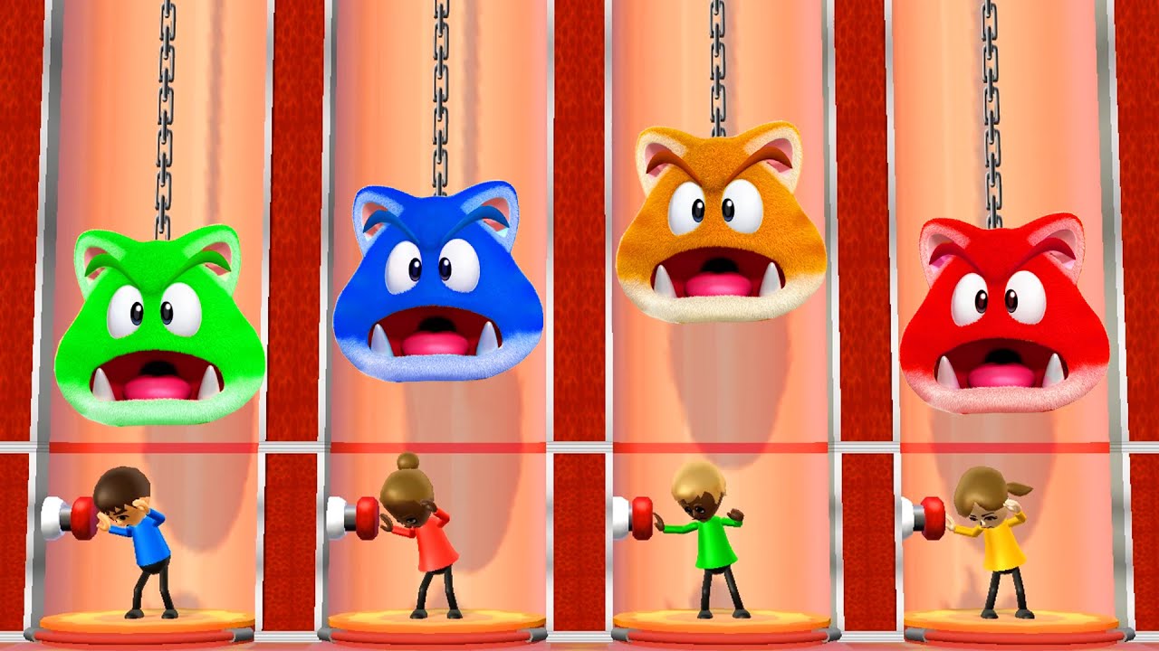 Wii Party Minigames - Player Vs Emma Vs Stephanie Vs Lucia (Hardest Difficulty)