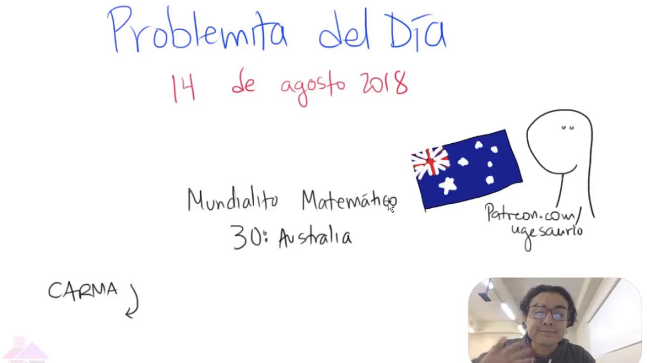 Olimpiada de Matemáticas: Problemita del Día (14 de agosto 2018) kathmandu