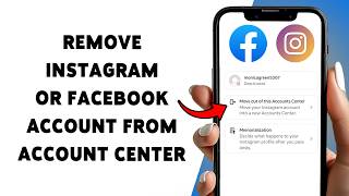 How To Remove Instagram Or Facebook Account From Account Center | Unlink Meta Accounts 2026