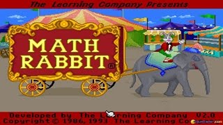 Math Rabbit Gameplay Pc Game, 1986