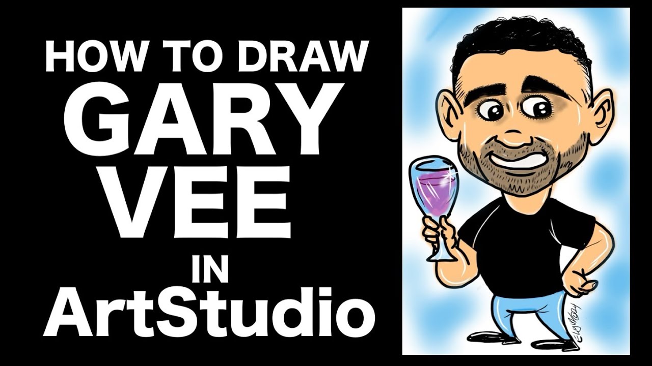 HOW TO DRAW GARY VEE IN ARTSTUDIO