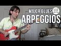 How To Use Major Blues Arpeggios - Guitar Lesson