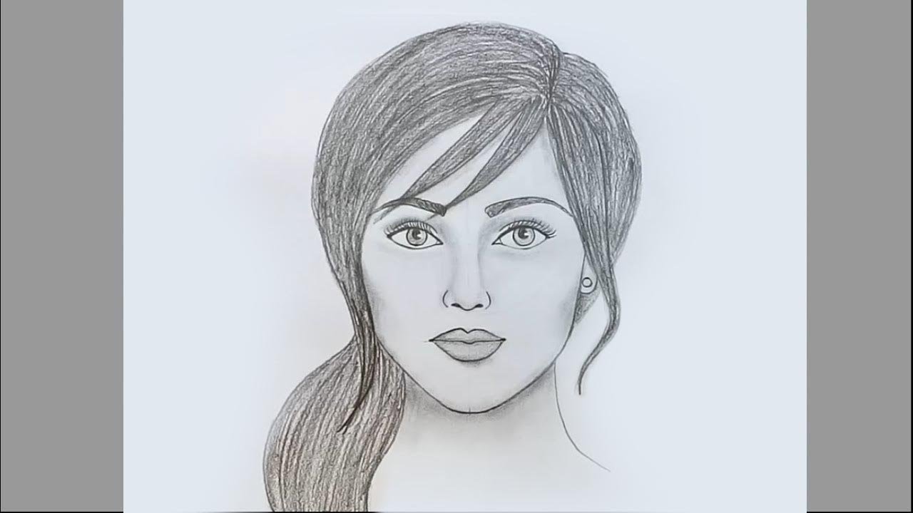 Claudias Artwork  How to draw a face  facial proportions  front side