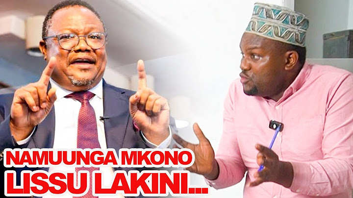 KIJANA MZALENDO ATOA MAZITO "NAMUUNGA MKONO LISSU ILA JAMBO LA KUAHIRISHA UCHAGUZI MIMI HAPANA"