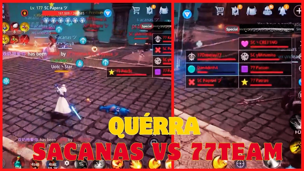GUERRA 77TEAM X SACANAS | MIR4 