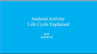 Android Activity Life Cycle Easy Explaination With Example