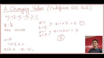 A. Changing Volume: Codeforces Round 601 Div2