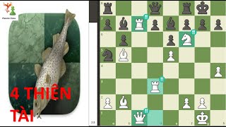 Stockfish 13 đánh bại Houdini 6 bằng cách tung ra 4 nước đi thiên tài + Câu đố #215|Phoenix Chess