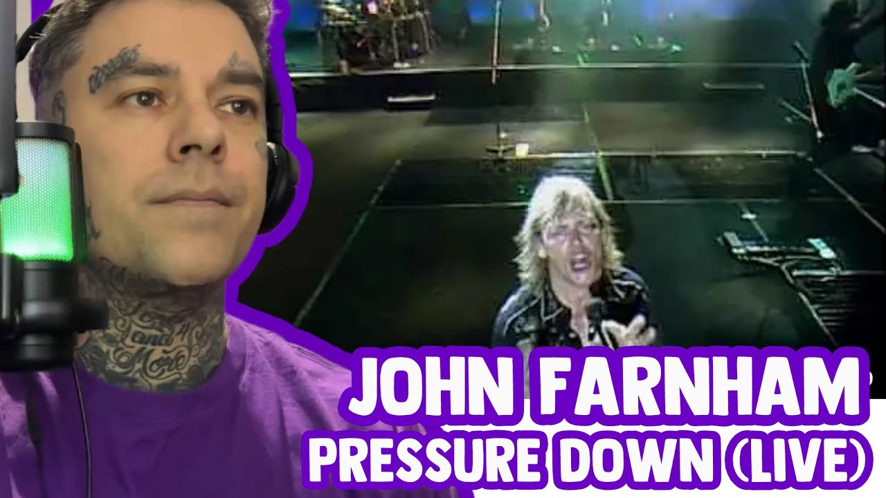 Rapper FIRST TIME REACTION to John Farnham - “Pressure Down” (LIVE)