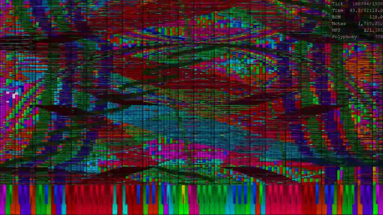 [Black MIDI] Last Palette Community Merge | 84.8M Notes | Fantasy Piano X4 2