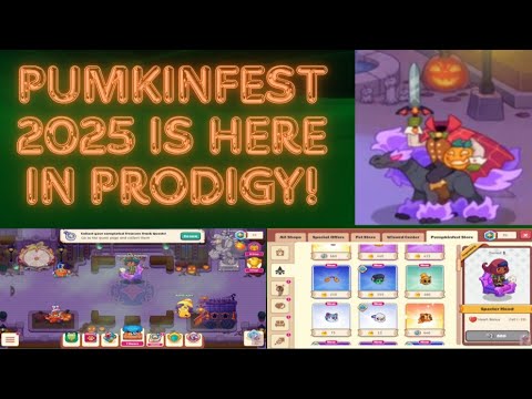 Fall Prodigy Events Pumpkinfest 2025 is here in Prodigy! - YouTube