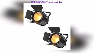 Why Everyones Talking About This Product Fieryzeal 2Pcs 200W Cob Par Light With Barn Door Dmx512