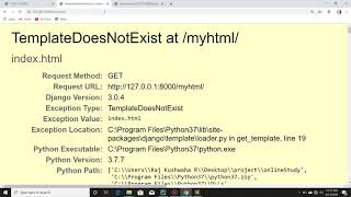 Django Tutorial - render function