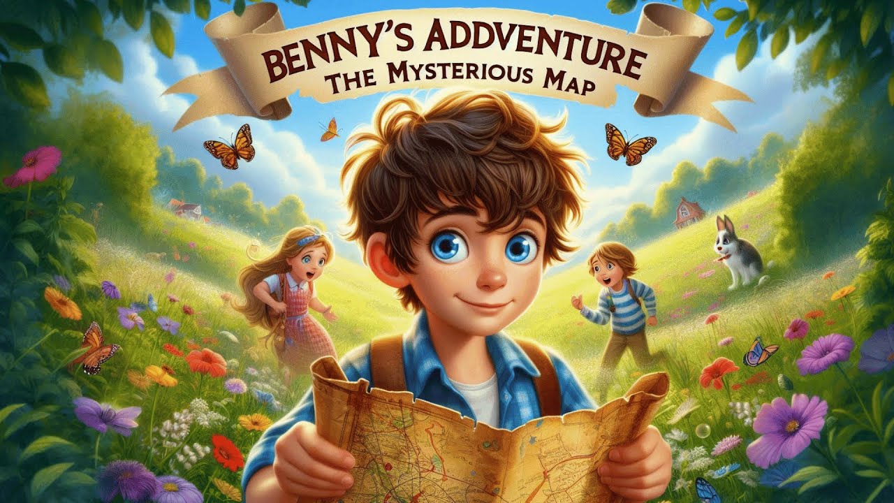 "Benny's Adventure: The Mysterious Map | English Bedtime Story for Kids ...