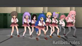 [MMD] Gangnam style - Psy ft.Lucky Star [FULL]