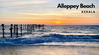 Map At Alleppey Beach Kerala India