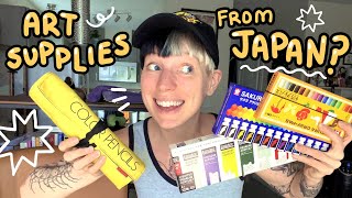 REVIEWING ART SUPPLIES from Amazon Japan ✦ Making art and testing materials!