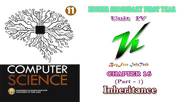 Chapter 16 (Part 1) | Inheritance | Tamilnadu board 11th computer science