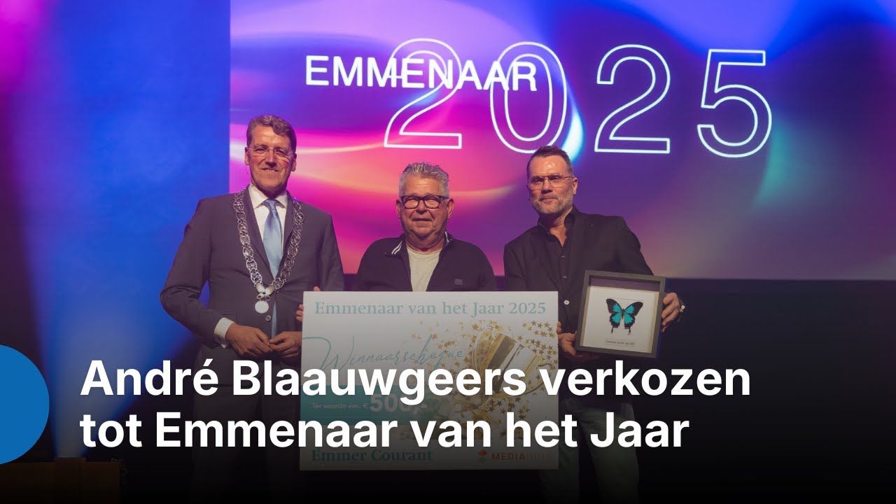André Blaauwgeers verkozen tot Emmenaar van het Jaar