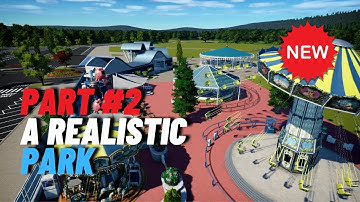 PLANET COASTER - Realistic Park ep. 2, Plaza Tutorial (Sandbox Speed Build Timelapse)