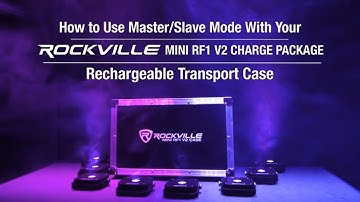 How To Set Up Master/Slave mode w/ Rockville MINI RF1 V2 CHARGE PACKAGE (8) Battery DJ PAR Lights