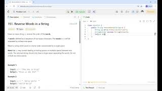 Reverse Words in a String   LeetCode   - 151