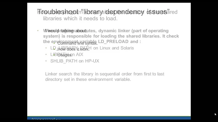 Troubleshooting using the ldd command