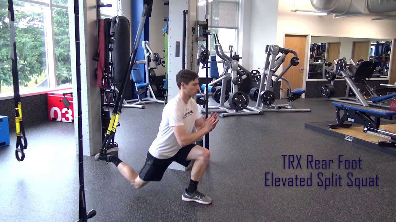 TRX Rear Foot Elevated Split Squat - YouTube