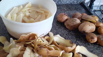 Como fazer o branqueamento de batatas?