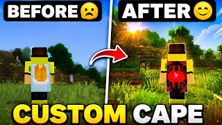 How to make own CUSTOM CAPE in MINECRAFT PE🔥 || Custom Cape MCPE 1.21+🔥