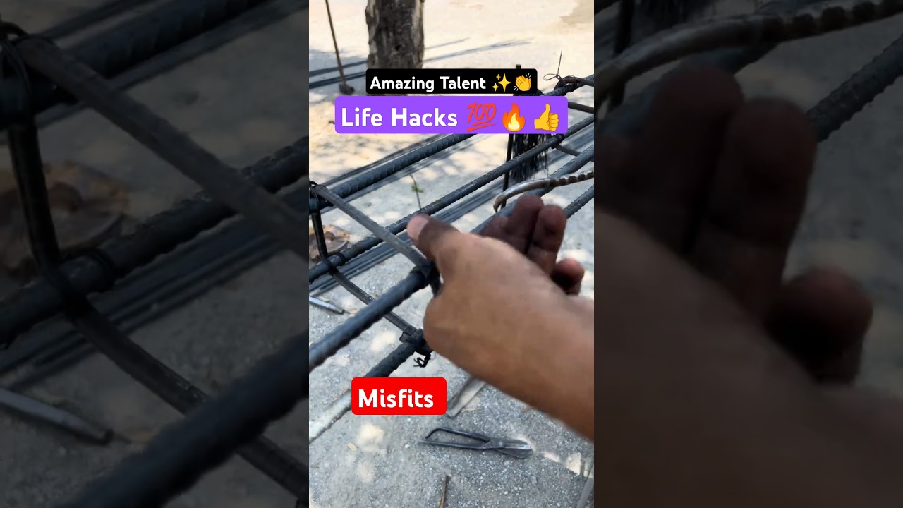 🔥Hard Hat Workers | Steel Bars Cutting | Hitting Hammer | Steel Fixer Cutting and Bending 