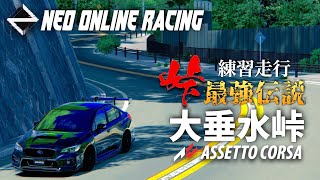 【大垂水峠】公道バトル大会 『Neo Online Racing』練習走行　2024年2月14日【Assetto Corsa】ラバルル芸夢