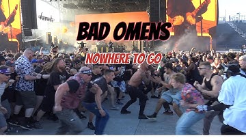 Bad Omens - Nowhere to Go - MOSH PIT - Sonic Temple Festival 2025 - FULL SONG - CROWD SURFING