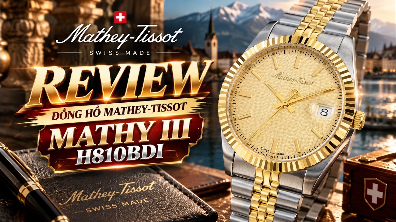 Review Đồng Hồ Mathey-Tissot H810BDI – Mặt Số Champagne Guilloché, Kính Sapphire, Swiss Made !