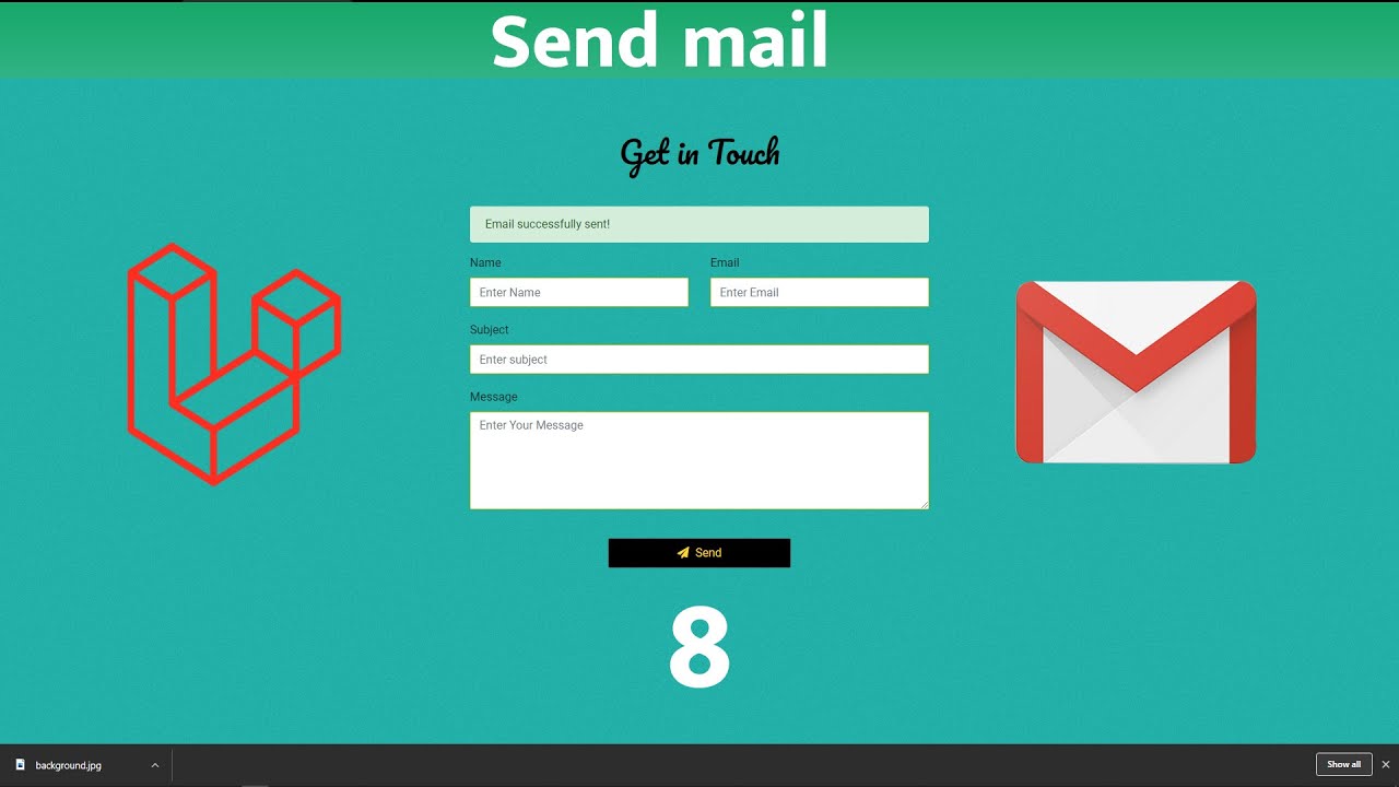 Sendmail. Send an email.