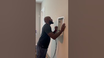 White Media Box for Frame TVs #work #install #fyp #tiktok #samsungframetv #flushmount #tv #whitebox