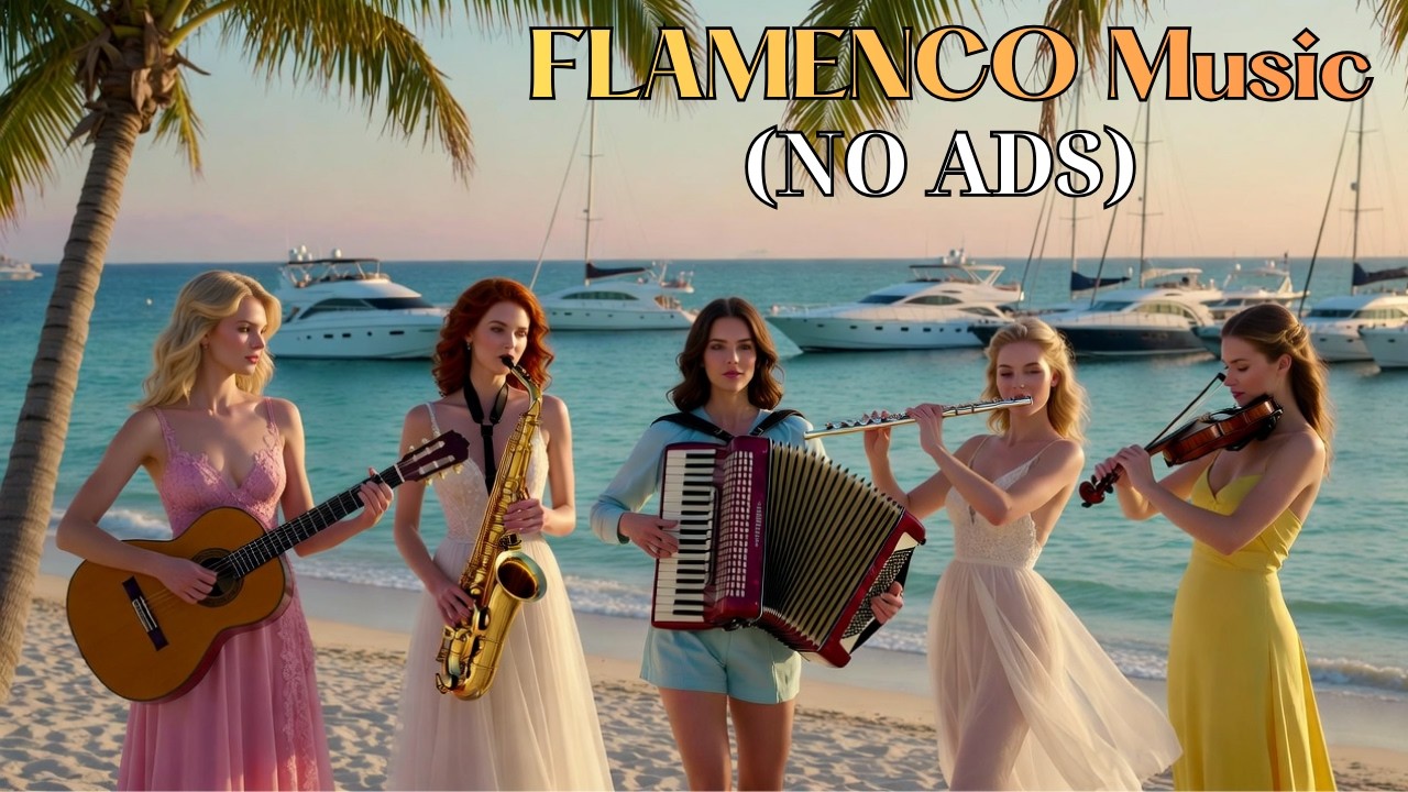 Flamenco Guitar, Accordion, Flute, Violin & Saxophone | Spanish Music - Flamenco