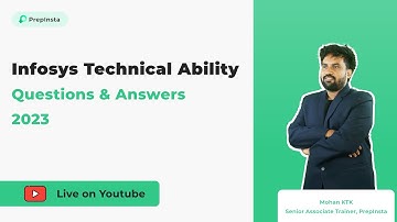 Infosys Technical Ability Questions & Answers 2023