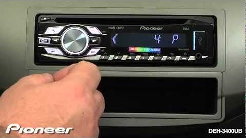 How To DEH 3400UB - Set Clock
