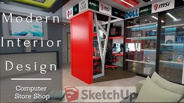 How To Design Computer Store Shop Using Sketchup?