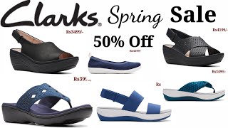 CLARKS SHOES SPRING SALE 50% OFF LATEST 