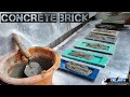 Casting cement bricks using fiberglass mold  concrete brick