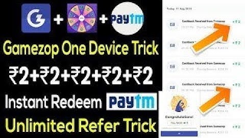 MPL KA BAAP| Gamezop Unlimited Refer OTP Bypass Trick| 2+2+2Unlimited Paytm Cash