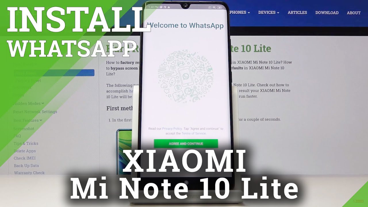 How to Install WhatsApp in XIAOMI Mi Note 10 Lite Download and