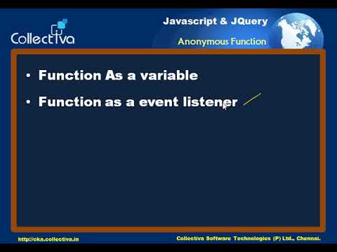 5 Anonymous Function    Javascript and JQuery